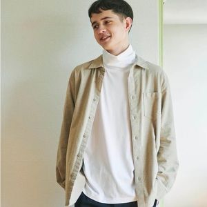 Brand New Men’s MUJI Flannel Shirt Sand Beige S size